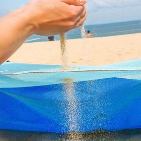 Pătură mare pentru plajă sau natură - albrasta