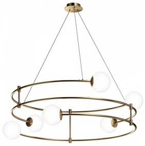 Lustra design ultramodern minimalist Balance 6L auriu