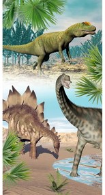 Prosop de plajă din catifea pentru copii 75x150 cm Dino – Good Morning