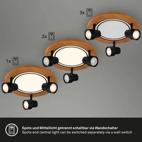 Plafonieră LED Brilo LED/12W/230V + 3xGU10/9W 3000K