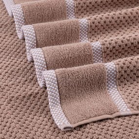 decoDoma Set de prosoape din frotir MODENA latté 50 x 100 cm, 4 buc