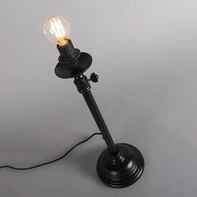Lampă de masă clasică negru reglabilă fără umbră - Accia