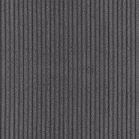 Colțar gri extensibil/cu spațiu de depozitare cu tapițerie din catifea reiată (cu colț variabil) Luma – Ropez