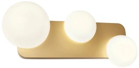 Aplica de perete Redo LUMIEN 01-2472, 3x G9, 10 W, 230 V, auriu/alb