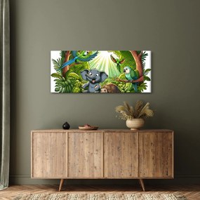 Tablou - Animăluțe vesele (120x50 cm)