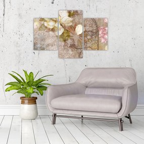 Tablou - Ornament de flori (90x60 cm)