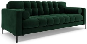Canapea Bali 4 locuri velvet/picioare negre L217 cm