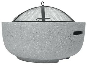 Vatră de foc Cattara La Palma, alb, diametru 44 cm