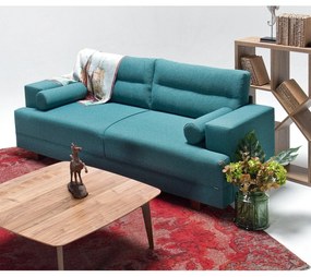 Canapea Fixa cu 3 Locuri si Taburet Oslo, 210 x 85 x 78 cm
