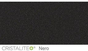Baterie bucatarie Schock Cosmo Cristalite Nero, aspect granit, cartus ceramic, negru