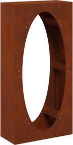 vidaXL Suport pentru lemne de foc 50x23x100 cm Oțel pentru intemperii