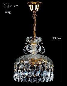 Pendul Cristal Bohemia Exclusive diam. 25cm ELANED I. VACHTLE CE