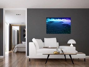 Tablou - Munți în model de calculator (90x60 cm)