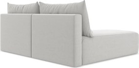 Colțar gri deschis extensibil/cu spațiu de depozitare cu tapițerie din catifea (cu colț pe partea stângă/cu șezlong) Kalena – Makamii