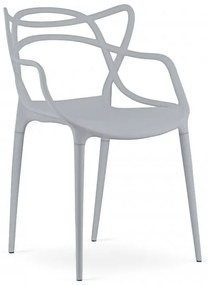 Scaun din plastic gri deschis KATO