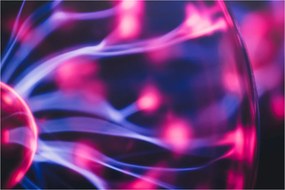 Tablou abstract mov (90x60 cm)