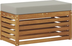 vidaXL Bancă de exterior natural 80 x 43 x 37 cm Lemn Solid de Acacia