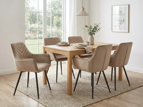 Scaun de dining tapiTat FIGO, bej/negru