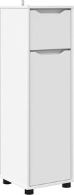 vidaXL Dulap de Baie cu sertar Alb 30,5 x 30 x 101 cm Lemn compozit