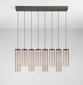 Lustra cu 8 pendule LED BRIELLE