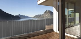 Paravan pentru balcon 0,9x5 DARK GREY PE Guard