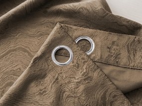 Draperie opaca DUNES VELVET 140x250 cm, bej-maro Agatat: Rejansa