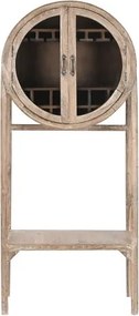 Mobilier de bar din lemn de tec reciclat si sticla , design Natural