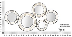 Decorațiune de perete din metal 111x59 cm Oporto – Mauro Ferretti