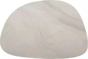 Masuta de cafea Bello B alb lucios/cupru L75xl50 cm