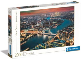 Orașe Aerial View Puzzle Londra 2000 de piese Clementoni