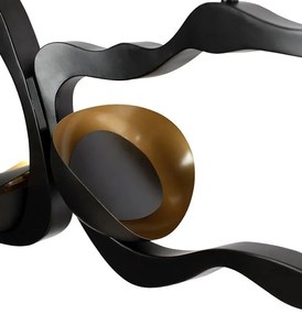 Lustra suspendata neagra Organic 5L