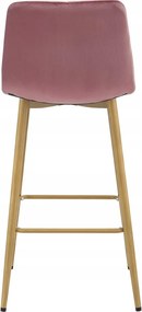 Scaun de bar POZZA VELVET, roz