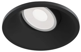 Spot incastrabil design tehnic Dot negru 9,3cm