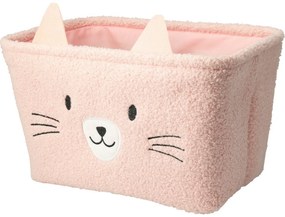 Hatu Set de coșuri de depozitare pentru copiiPisică, 2 bucăți, roz