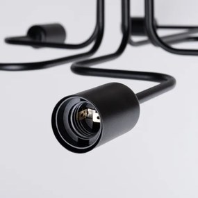 Lustră aplicată Sollux SL.1447 VECTOR 6xE27/15W/230V negru