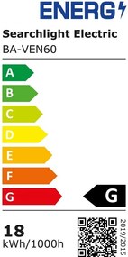 Aplica LED baie IP44 design liniar Venti 60
