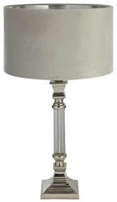 Veioza/Lampa de masa design lux elegant Belle crom/gri