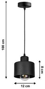 Lustră pe cablu BODO 1xE27/60W/230V