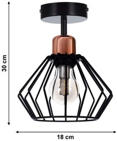Lustră aplicată PORTO 1xE27/40W/230V