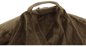 Fotoliu tip sac, material textil gri-maro TAUPE, TRIKALO