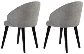 Set de scaune de sufragerie Bentley Grey andBlack, 2 buc.