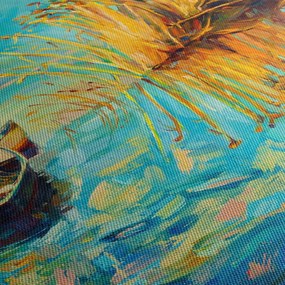 Tablou - Lacul cu bărci (90x60 cm)