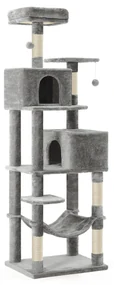 Feandrea Copac pentru pisici OSKAR, 60x49x191cm, gri