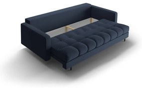 Canapea albastru-închis extensibilă, cu spațiu de depozitare 222 cm Bali – Cosmopolitan Design