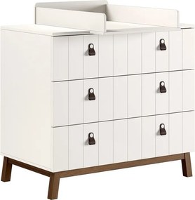 Comodă de copii bej cu masă de schimbat 98,5x94x57 cm Sezane – Vipack
