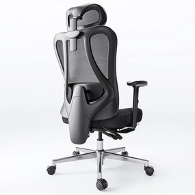 RESIGILAT- HBADA P3 Scaun ergonomic, cu suport lombar reglabil, tetieră reglabilă 2D, cotiere reglabile 2D, pivotant, Negru