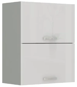 Dulap superior de bucătărie 60 GU-72 Pleitton (alb ultralucios). 1014779