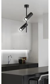 Spot LED TUBA 2xLED/10W/230V negru