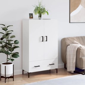 vidaXL Dulap înalt, alb, 69,5x31x115 cm, lemn prelucrat