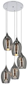 Lustră pe cablu MARINA 5xE27/60W/230V crom